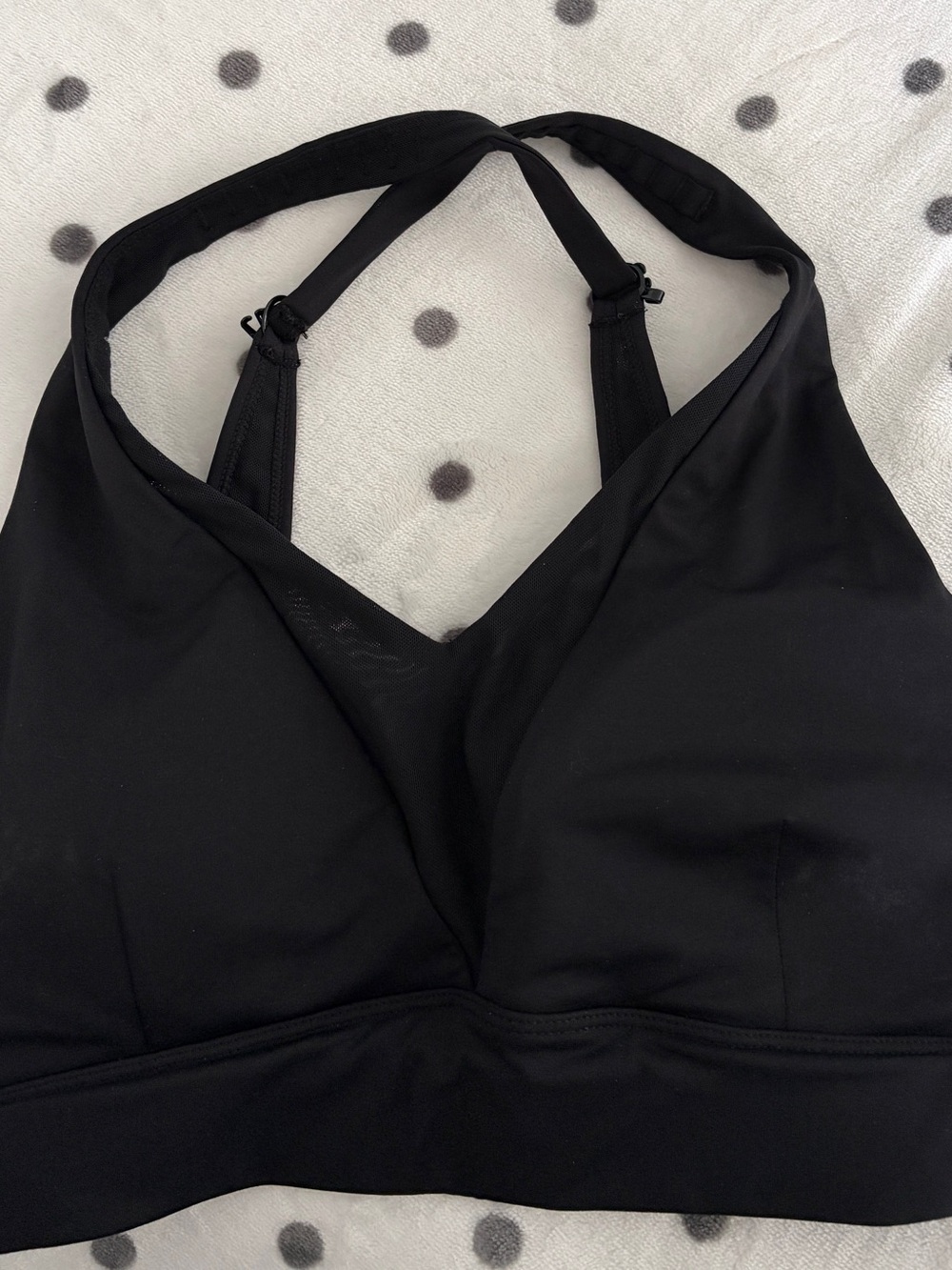 ZYIA Black Racerback Bralette Sports Bra